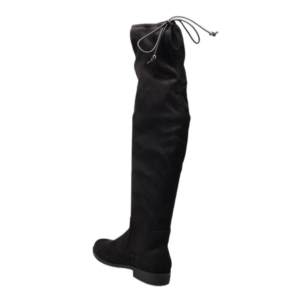SO® English Muffin Women's Black Thigh-High Boots Women’s Size 9